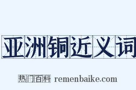 亚洲铜近义词是什么意思的图片